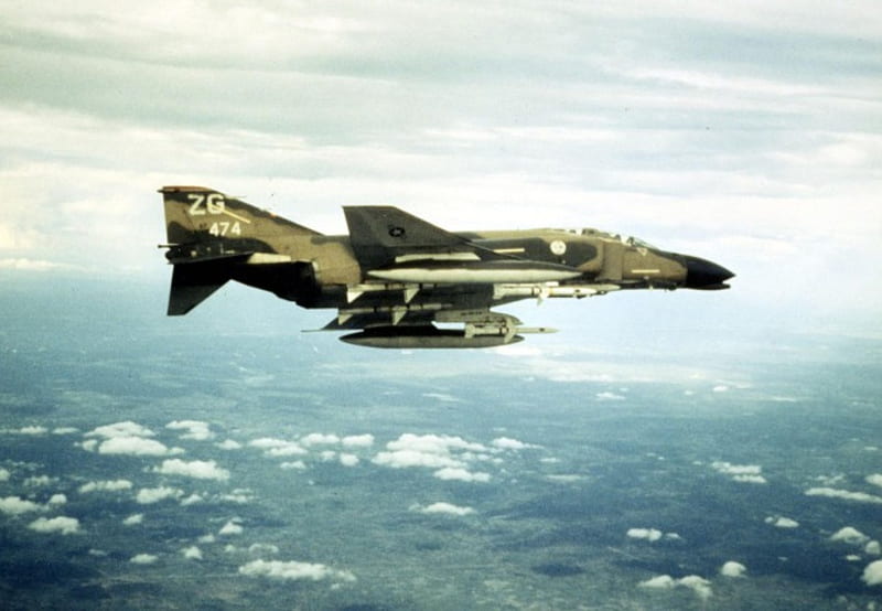 Vietnam Air War : F4-C Phantom, usaf, f4-c phantom, mcdonnell douglas, vietnam, HD wallpaper