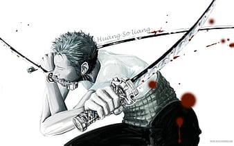 Zoro In Epic Manga Style Wallpaper by patrika