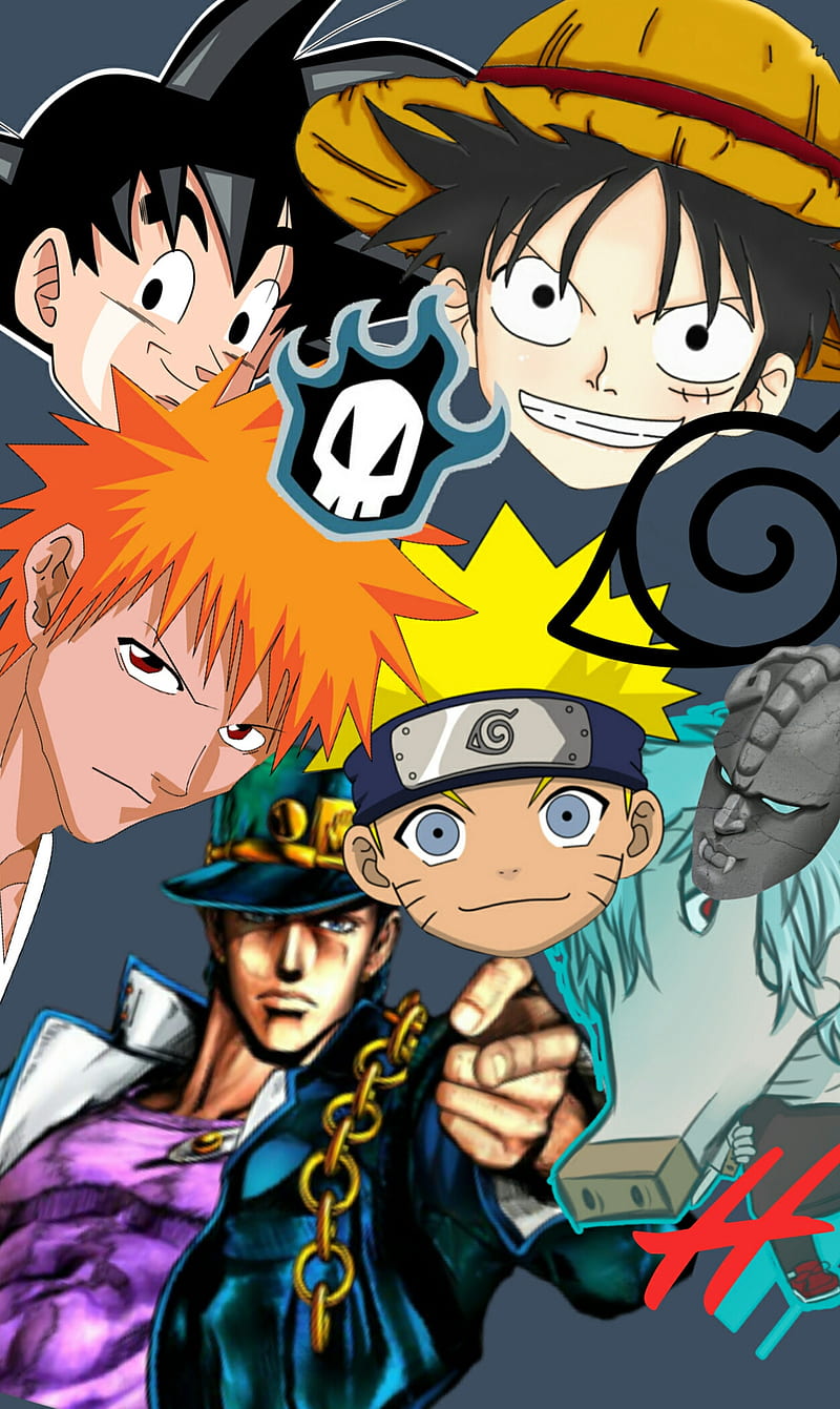 One piece, naruto, one piece, HD phone wallpaper
