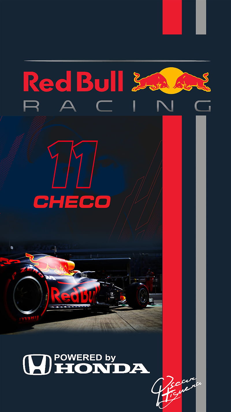 Checo Perez Red Bull, checo perez, formula 1, red bull, red bull racing, HD phone wallpaper