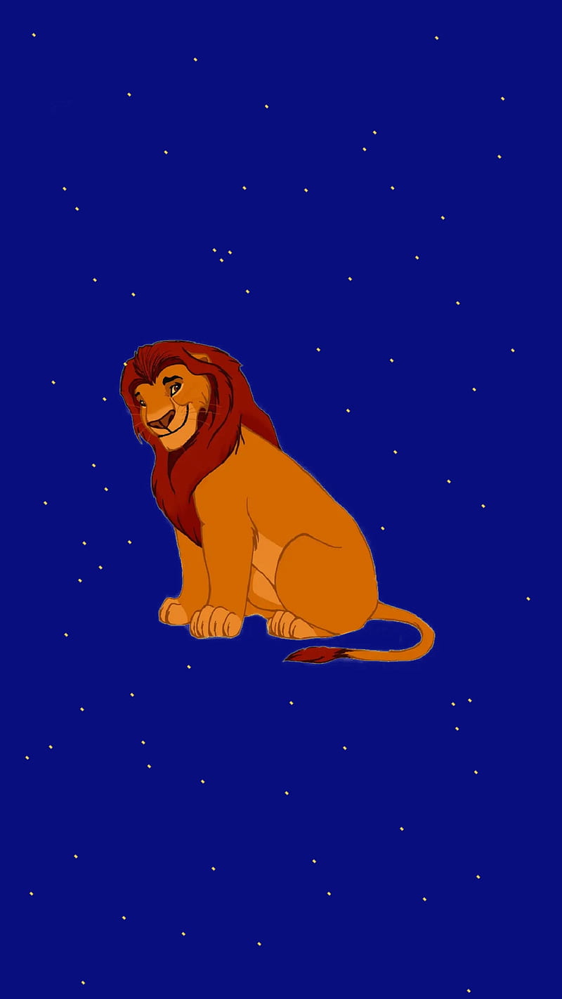 Hakuna matata, blue, king, lion, night, HD phone wallpaper | Peakpx