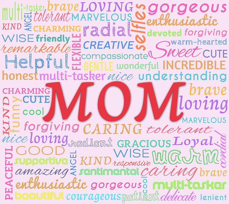 Mom Words, day, family, love, momma, mommy, mothers, zmothers, HD wallpaper