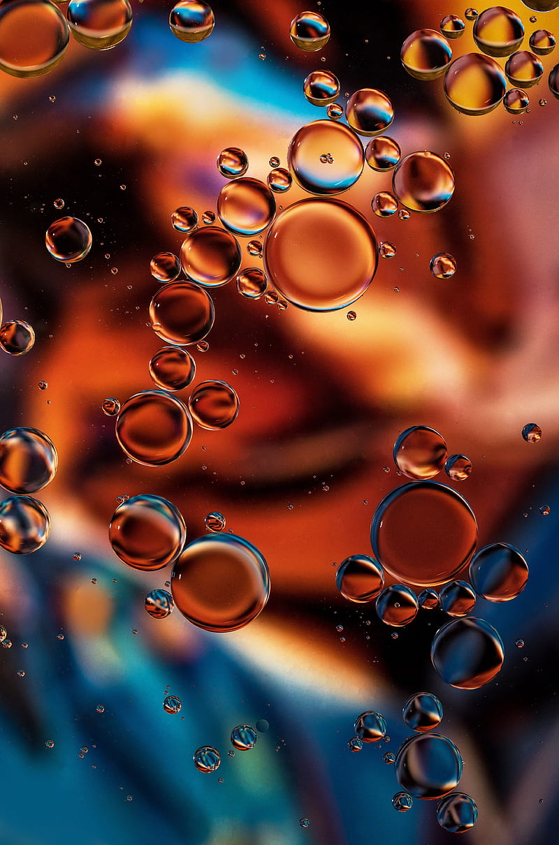 bubbles, transparent, liquid, macro, HD phone wallpaper
