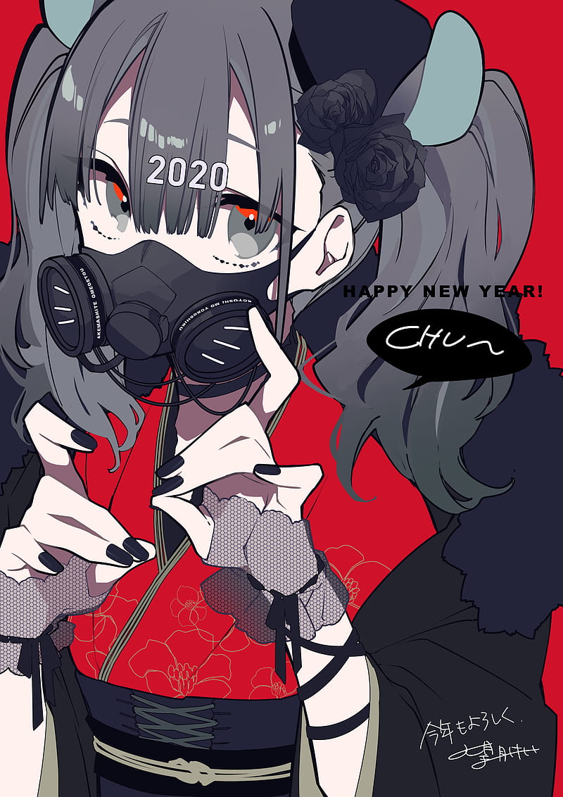 Anime Girl Gas Mask Sci-Fi Digital Art HD 4K Wallpaper #8.2928