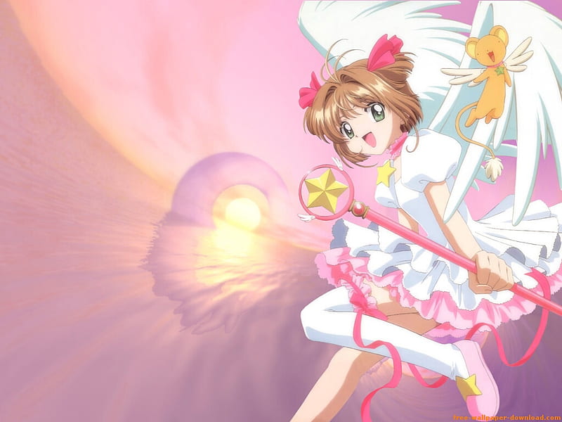 Card Captor Sakura, sakura, card captor, anime, HD wallpaper
