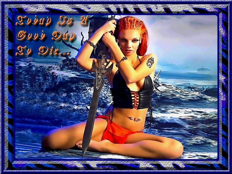 Celtic Warrior, redhead, responsible, victim, bonito, woman, midieval, fantasy, determination, strength, steel, responsibility, celtic, lovely, redhair, lonely, sexy, suffering, capacity, determined, alone, warrior, strong, tragedy, sorrow, capable, princess, HD wallpaper