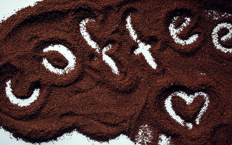 *** I love coffee ***, ground, drink, coffee, food, HD wallpaper