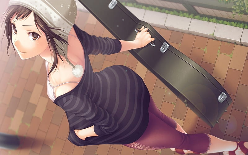 Anime Music Girl-High Quality, HD wallpaper