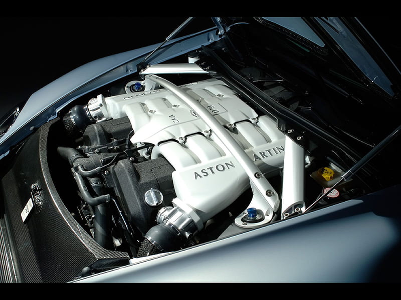Aston Martin V12 Vantage RS – Engine Compartment - Car, Engine Bay, HD wallpaper
