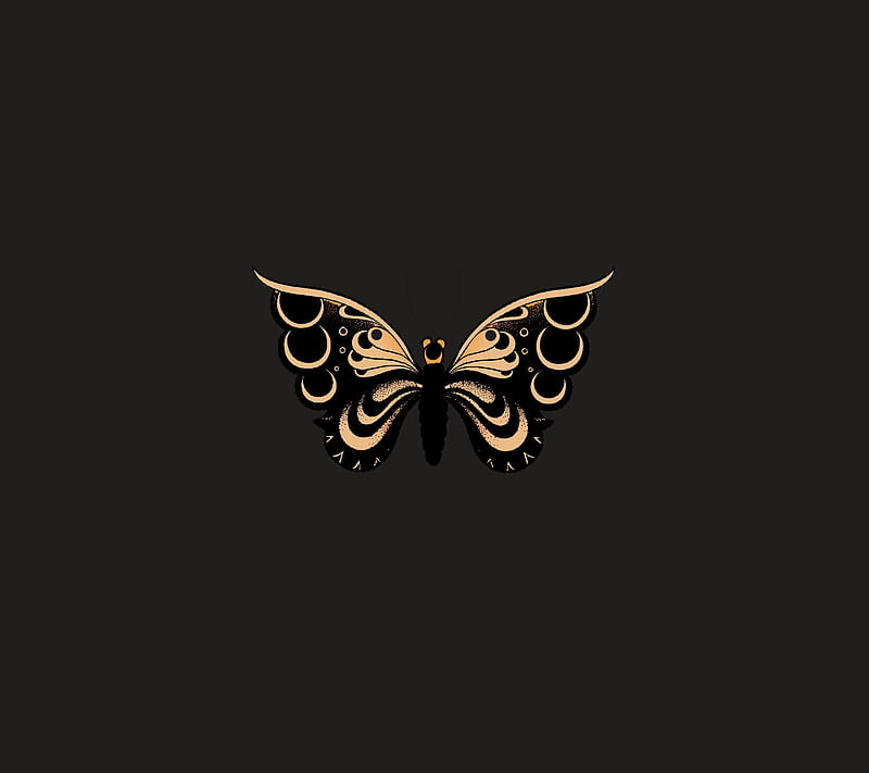 The Butterfly 2, creme, desenho, HD wallpaper