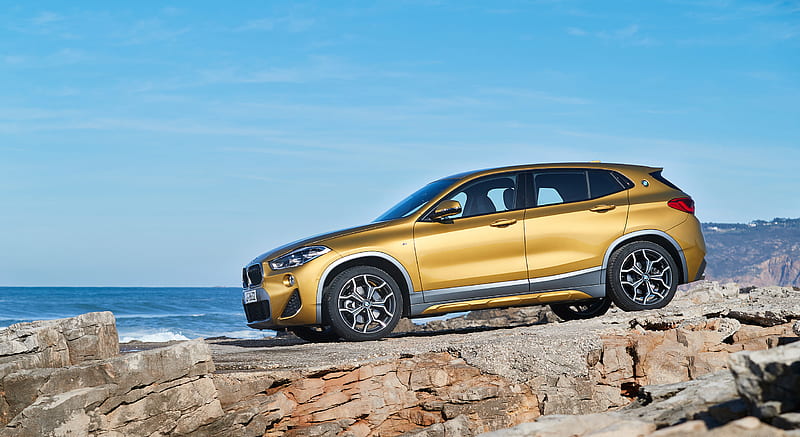 2018 BMW X2 xDrive20d M Sport X (Color: Galvanic Gold) - Side , car, HD wallpaper