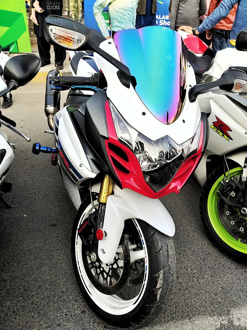 Suzuki Gisxer , bike, duke, super, motorcycle, heavy, hayabusa, gisxer, white, million, edition, HD phone wallpaper