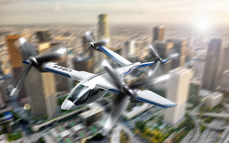 Karem Aircraft, flying taxi, eVTOL, UBER, drone, electric helicopter, HD wallpaper