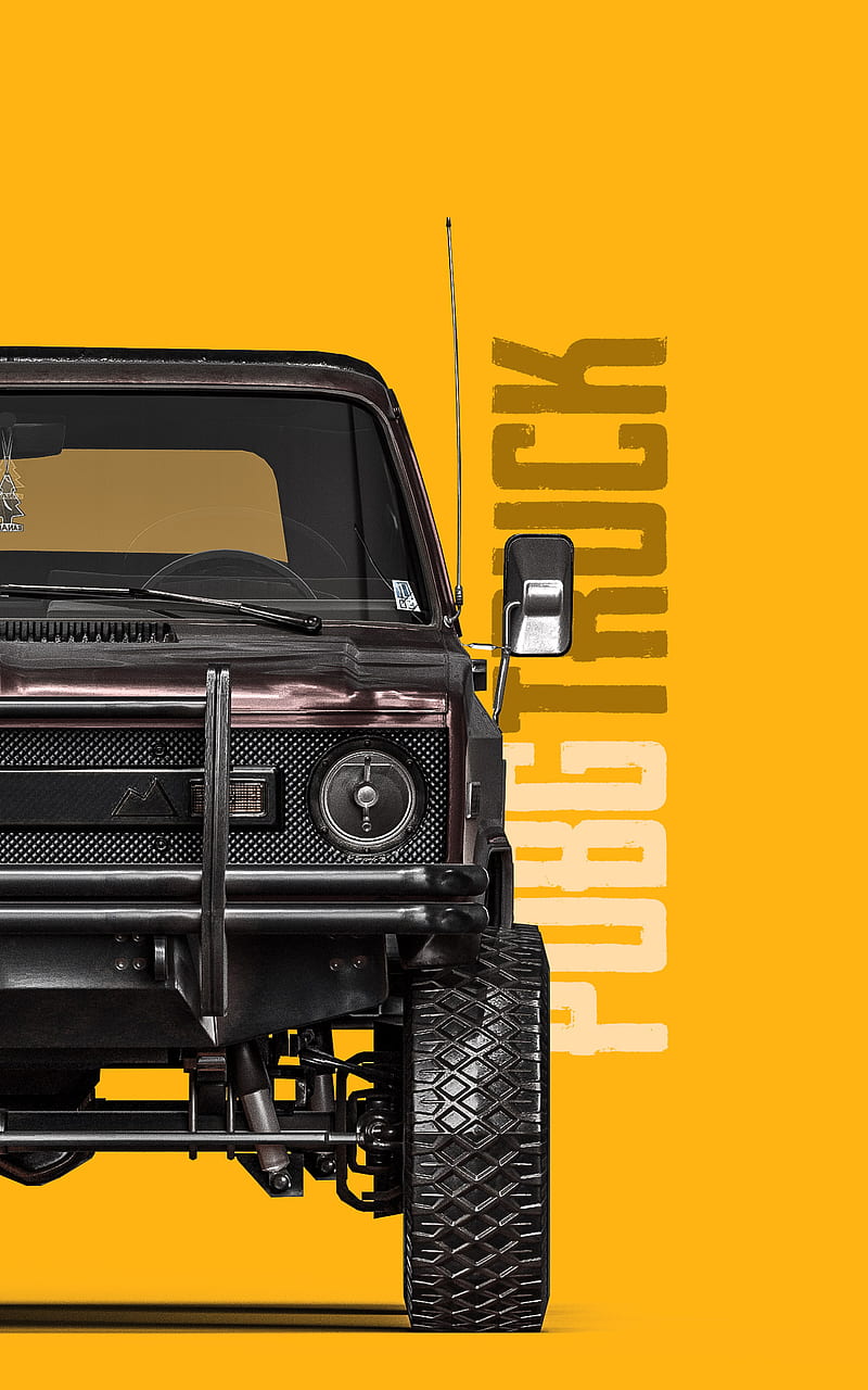 Truck - PUBG, car, defender, game, modified, strong, suspensions, tyre, wrangler, HD phone wallpaper