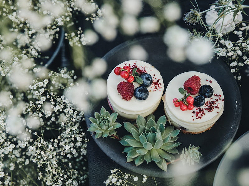 Cheesecake Ultra, Food and Drink, Flowers, Fruits, Ornaments, Sweet, cake, confectionery, dessert, cheesecake, HD wallpaper