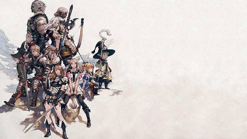 Warriors With Weapons On Side Final Fantasy XIV Final Fantasy XIV Games, HD wallpaper