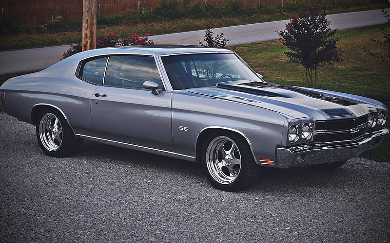 Chevrolet Chevelle, muscle cars, 1970 cars, R, retro cars, 1970 Chevrolet Chevelle, american cars, Chevrolet, HD wallpaper
