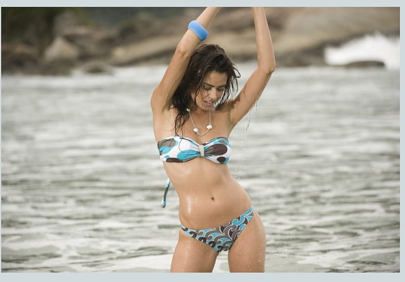Fernanda Peres gorgeous in awesome bikini, cute, swimsuit, girl, teen, hot, swimwear, sexy, HD wallpaper