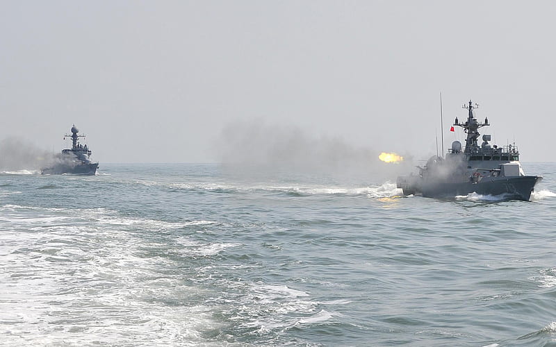 Jo Chunhyung, PKG-713, patrol boat, Republic of Korea Navy, Yoon Youngha-class patrol vessel, warships, HD wallpaper