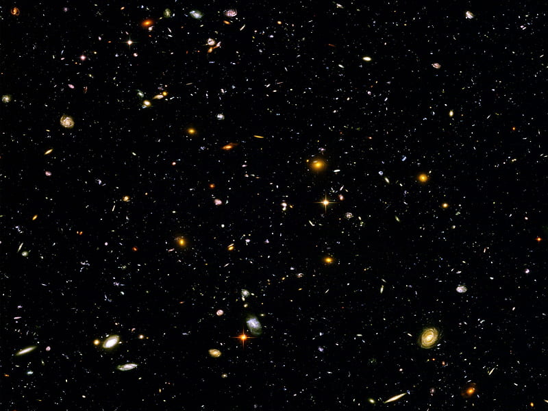 Hubble Distant Galaxies, 3d, fantasy, abstract, HD wallpaper
