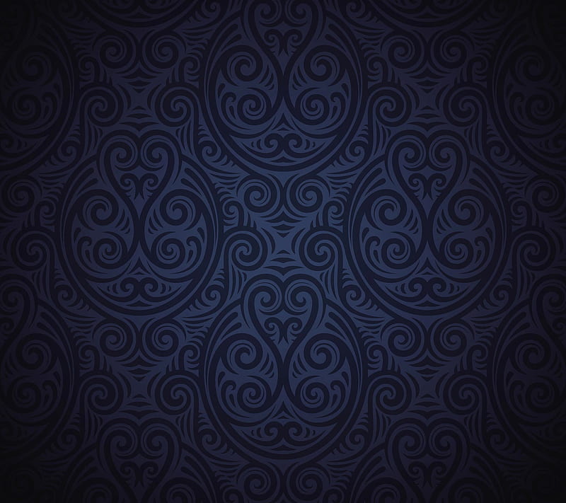 Blue Pattern , abstract, gs4, gs5, tribal, xperia, HD wallpaper