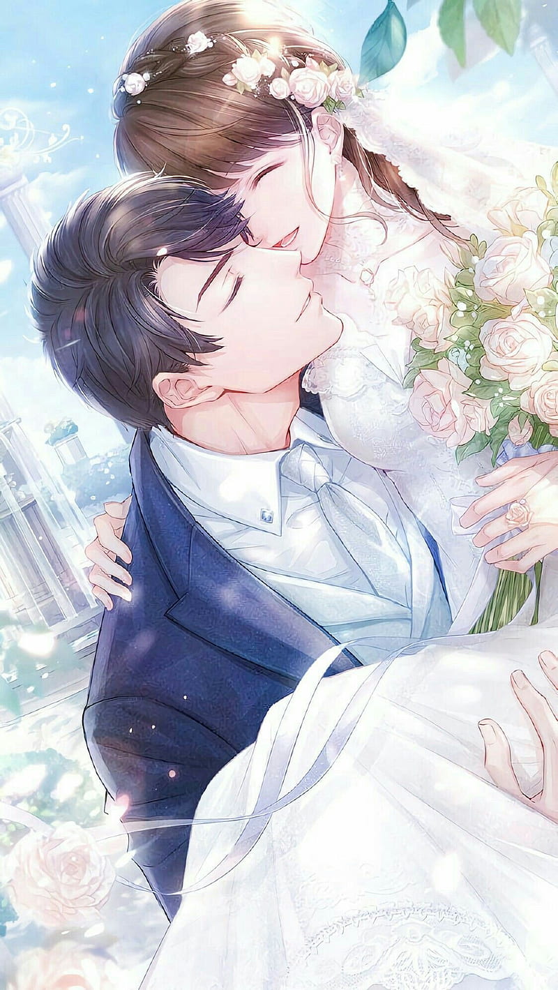 Anime love1, amor, boda, Fondo de pantalla de teléfono HD | Peakpx