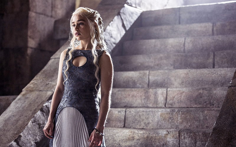 Daenerys Targaryen, emilia-clarke, game-of-thrones, tv-shows, celebrities, HD wallpaper