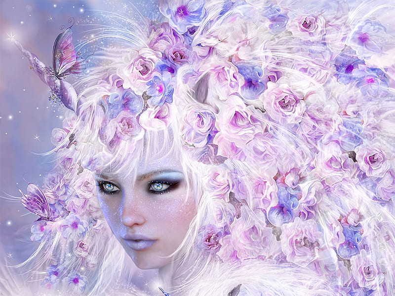 Fairy With Unicorn Horn, Fairy, Horn, Unicorn, With, HD wallpaper