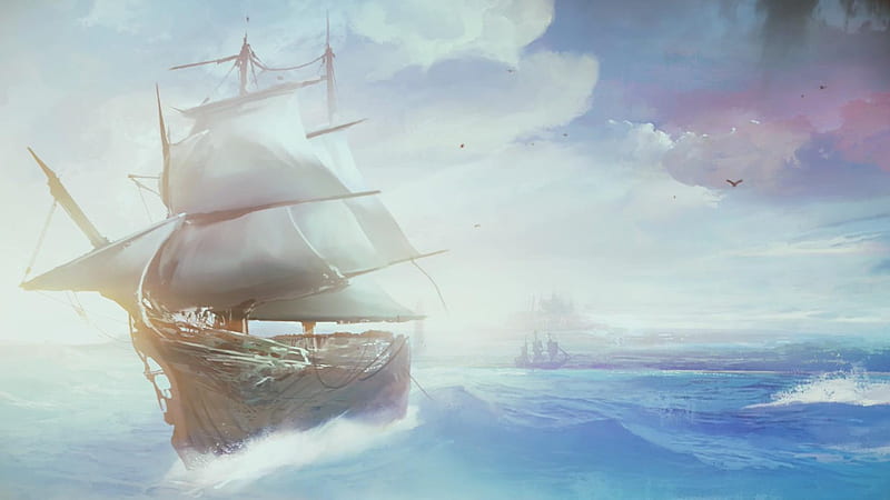 ship, concept art, mmorpg, guild wars 2, HD wallpaper