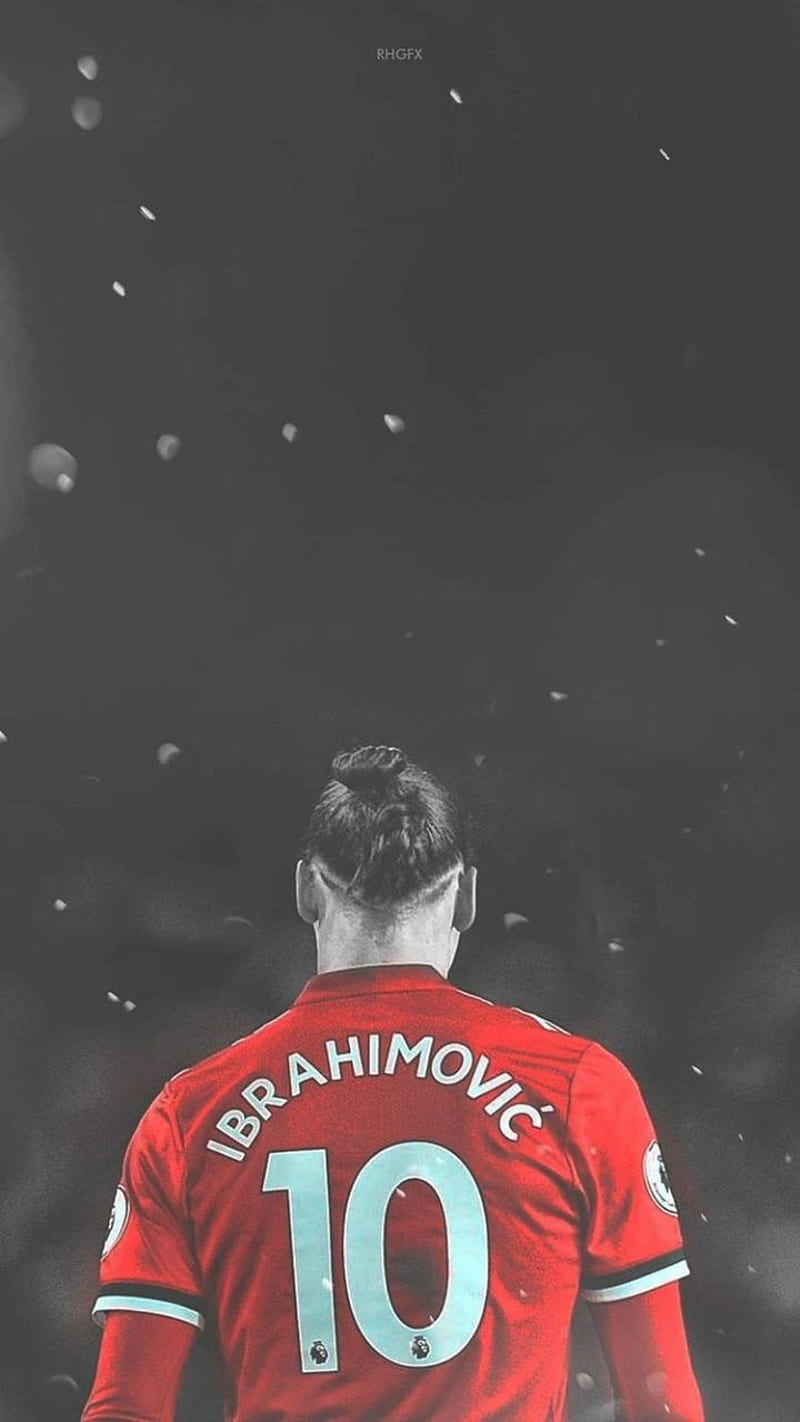 Ibrahimovic 10, zlatan ibrahimovic, man utd fc, football, red devils, manchester utd fc, HD phone wallpaper