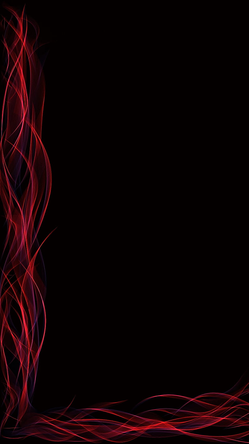 Rojo neón, negro, borde, loveurhunny, Fondo de pantalla de teléfono HD |  Peakpx