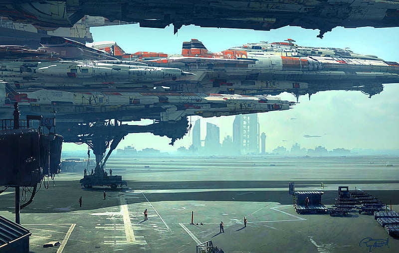 Sci Fi, Spaceship, Futuristic, HD wallpaper