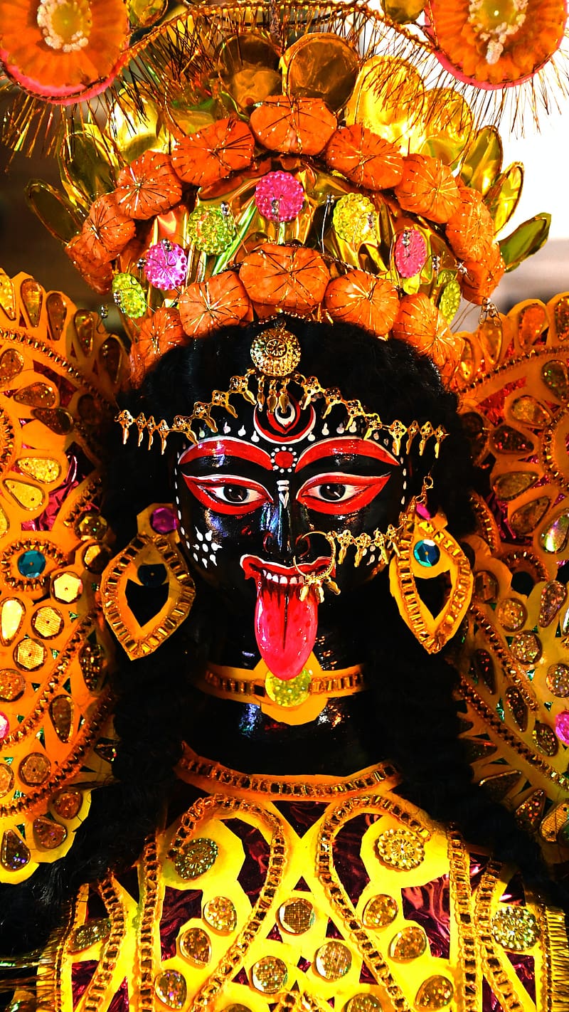 Kali Maa Ka, Face Closeup, goddess, HD phone wallpaper
