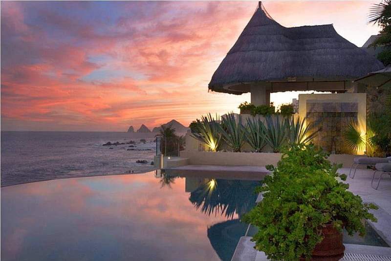 Los Cabos, resort, beaches, ocean, nature, coastline, tropical, HD wallpaper