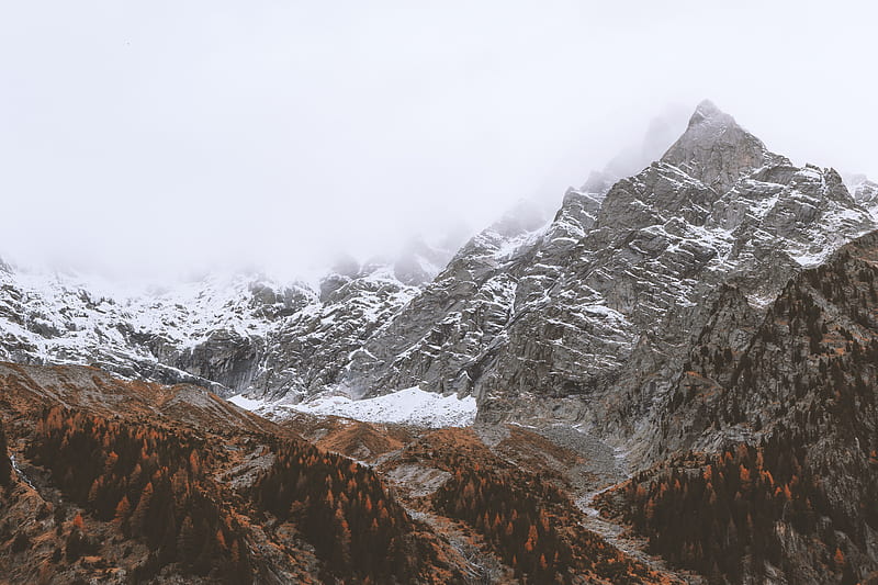 Snowcap Mountain, HD wallpaper