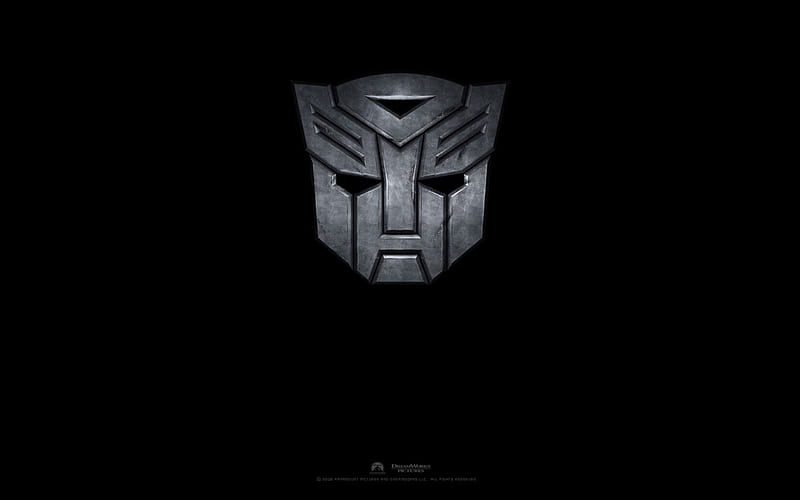 Sign of Transformers, movie, action, matellic, hollywood, black, sign, abstract, logo, entertainment, transformers, HD wallpaper