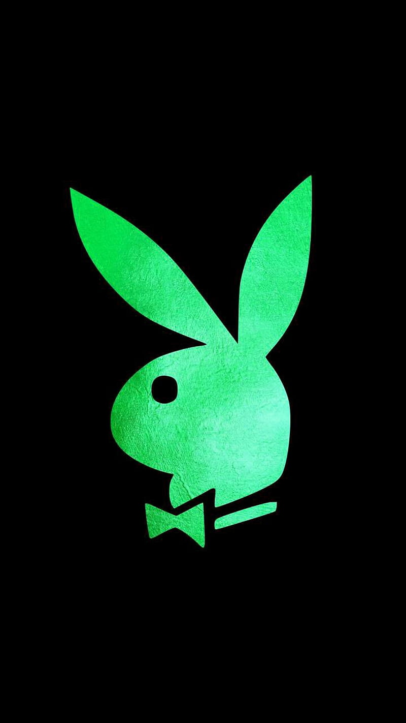 Play bunny Green, logo, HD phone wallpaper