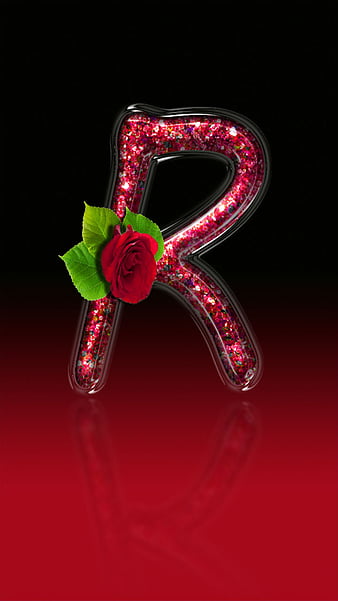 Letter R, love, rose, HD mobile wallpaper