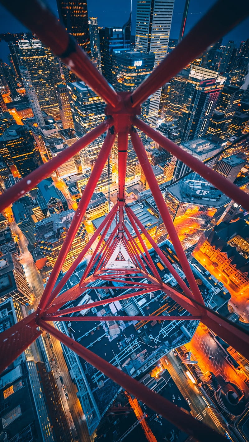 Tower View All Bonito Bridge City Electric High Paris Pink Red Space Hd Phone Wallpaper Peakpx