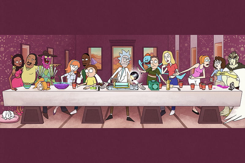 Rick and Morty at Last Supper Table, Animation, Last Supper, Rick and  Morty, HD wallpaper | Peakpx