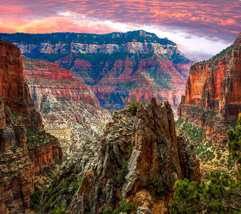 Grand Canyon 2, america, arizona, beauty, nature, park, usa, HD wallpaper
