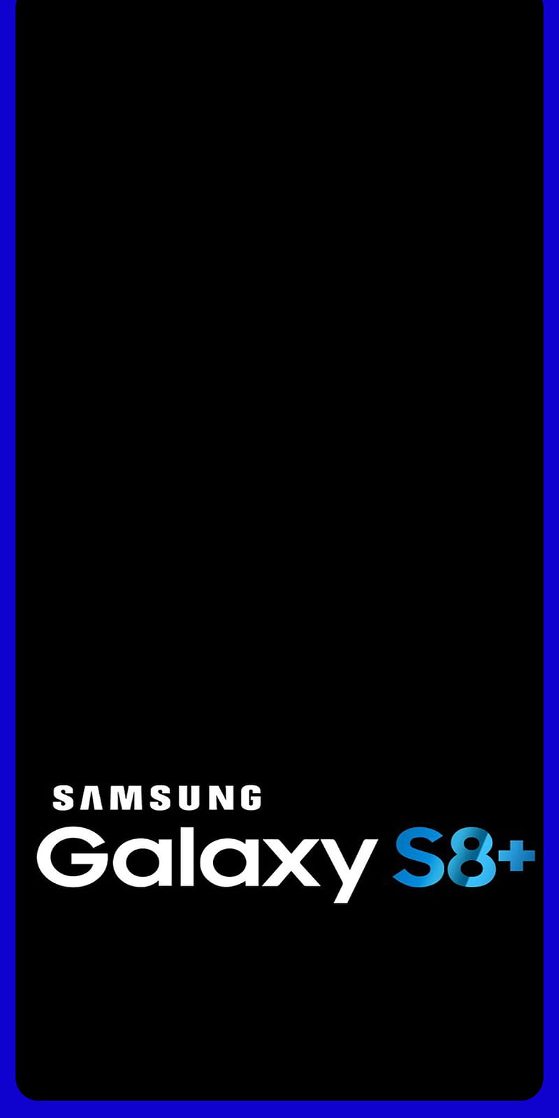 Samsung S8 Plus, black, blue border, borders, elegant, galaxy s8 plus, s6, s6 edge, s7, s7edge, s8plus, samsungs s8 plus, sharp blue, HD phone wallpaper