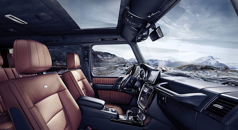 2016 Mercedes-Benz G-Class (Designo Nappa Leather Light Brown) - Interior , car, HD wallpaper