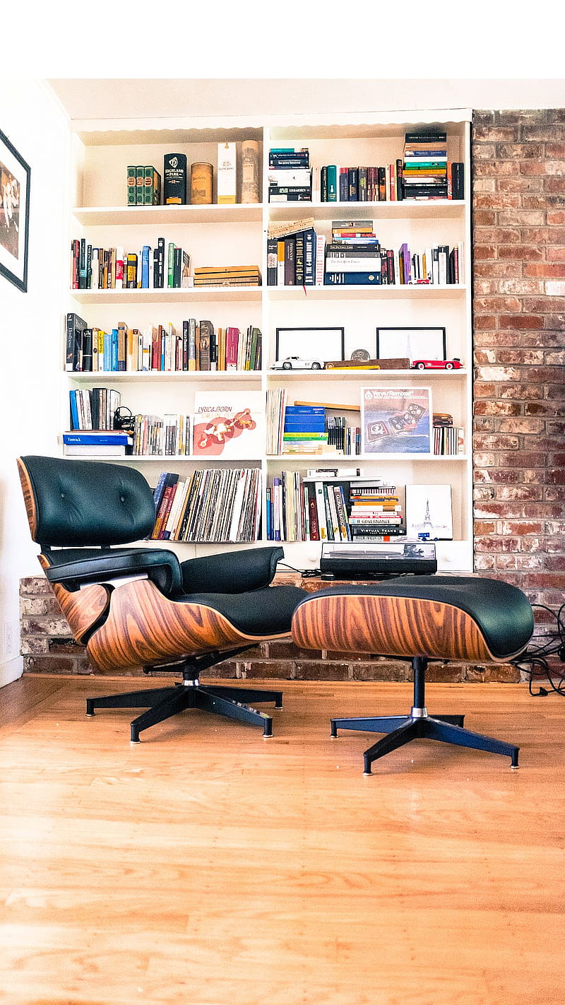 The Chair Too, and ottoman, eames, lounge chair, HD phone wallpaper