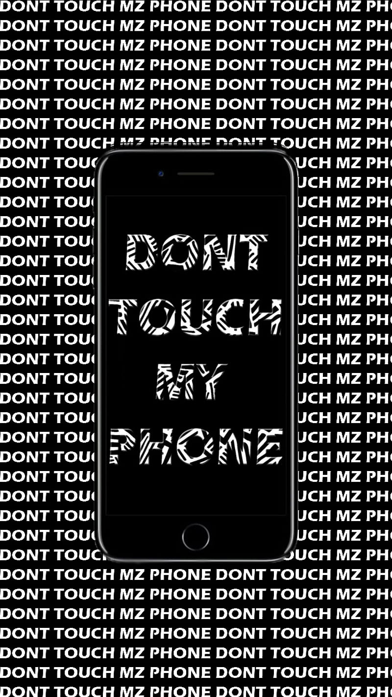 No toques mi teléfono, negro, teléfono, bloqueo de pared, blanco, Fondo de  pantalla de teléfono HD | Peakpx