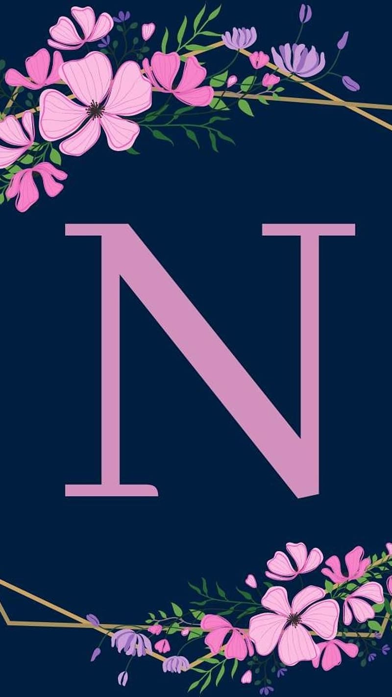 N Letter Design  orchid pink n naam wale Wallpaper Download  MobCup