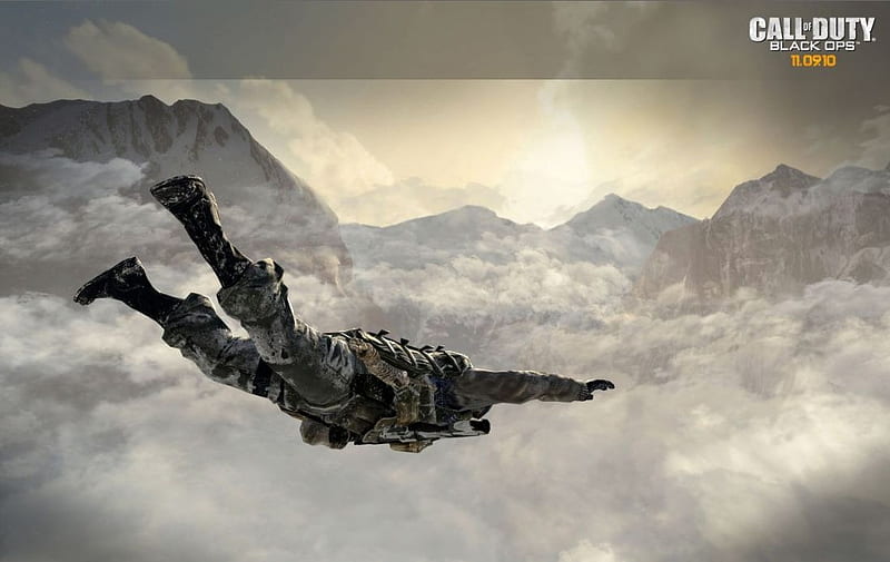 Call of Duty Black Ops Skydive, call of duty, call of duty black ops, HD wallpaper