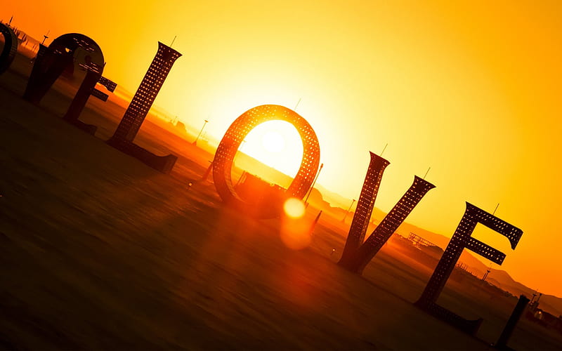 sunset love-2015 Valentines Day, HD wallpaper
