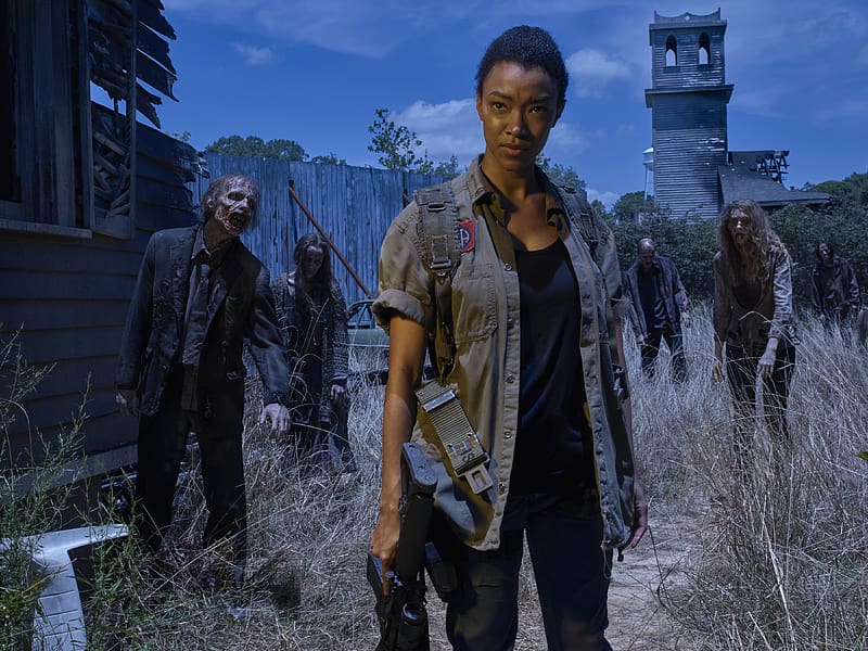 Tv Show, Zombie, The Walking Dead, Sasha Williams, Sonequa Martin Green, HD wallpaper