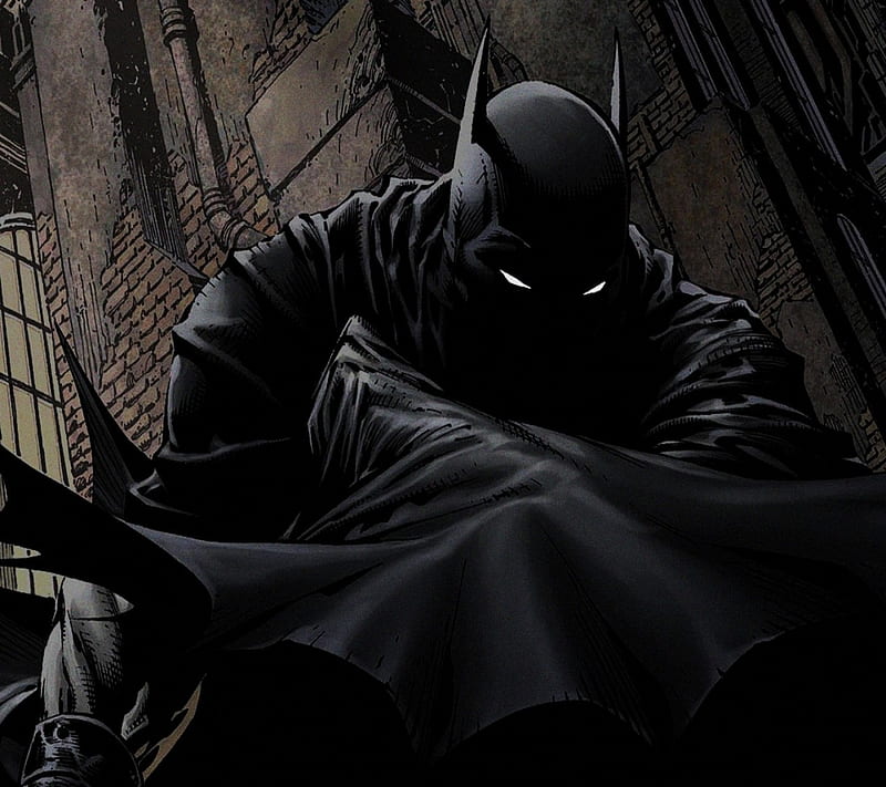 Batman Perched, batman, comics, dc, perched, HD wallpaper